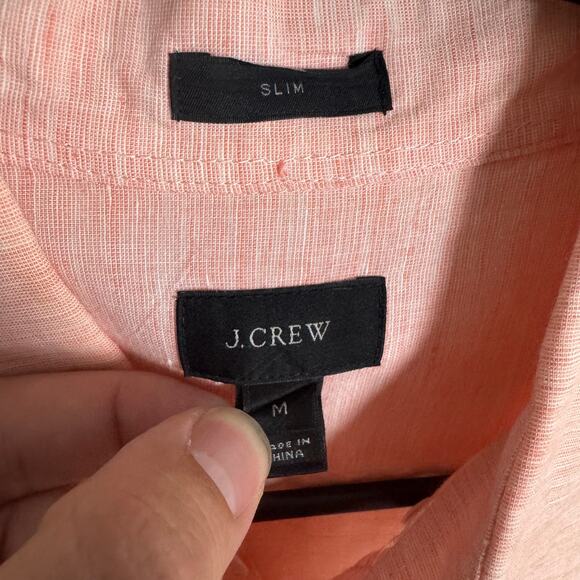 J Crew Slim Baird McNutt Irish Linen Button Up Shirt US Men's M - Picture 4 of 7